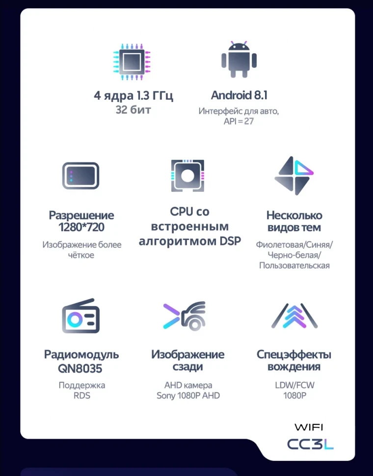 Штатная магнитола Teyes CC3L WiFi 2/32 Haima 7 (2013-2016)